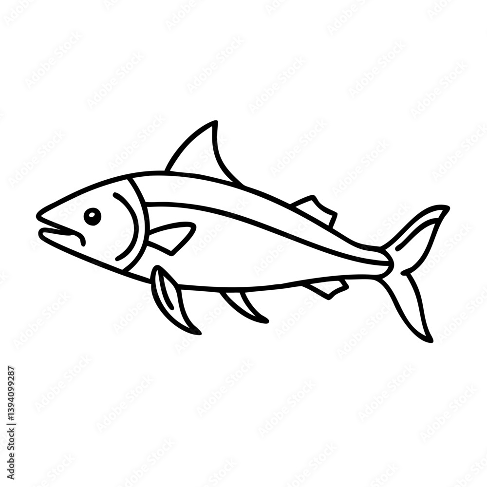 cobia icon, cobia line art - simple line art of cobia, perfect for cobia logos and icons cobia icon, cobia line art - simple line art of cobia, perfect for cobia logos and icons