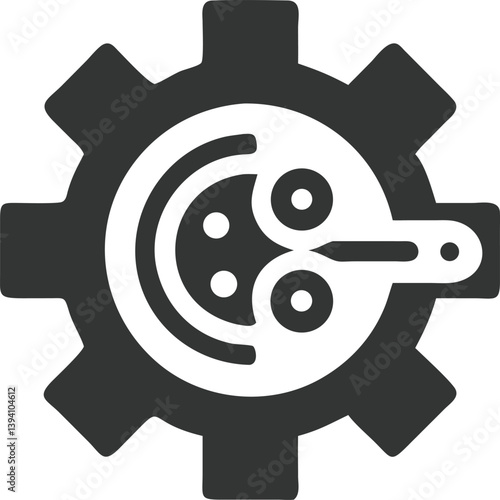 Mechanical Gear With Transparent Background, Cogwheel Machine Element
