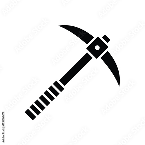 pickaxe icon vector design template simple and clean