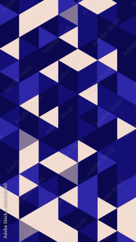 Obraz premium Abstract geometric background vector. Potrait for phone