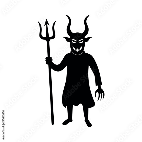 vector illustration of a devil