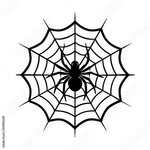 spider and web