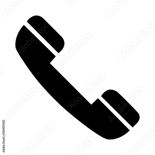 Telephone icon vector. Phone call sign design.