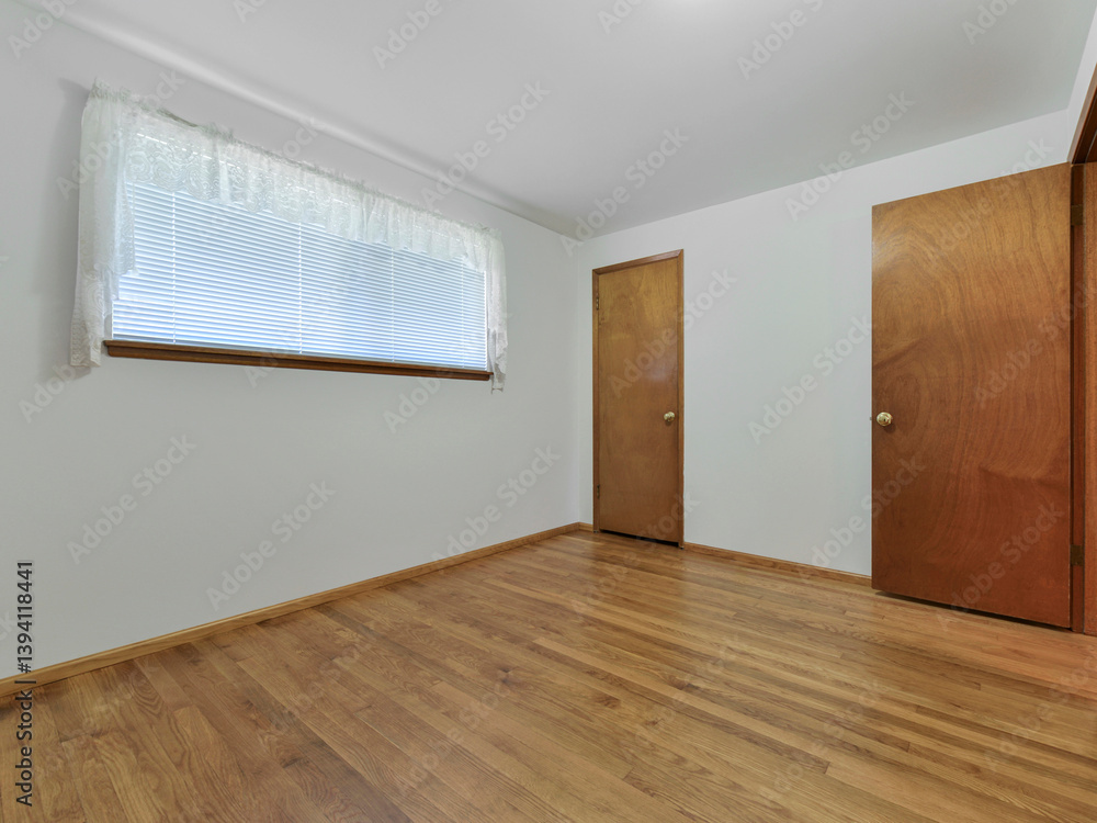 Fototapeta premium Modern residential empty bedroom interior