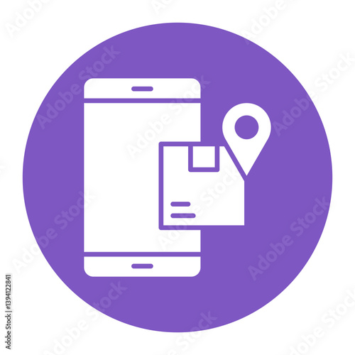 Mobile Shipment Tracking Icon