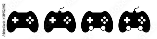 The Best Gamepad Icon Vector Set. Gaming Controller Vector Icon in line style design. Symbol of Game Console. Vector illustration.