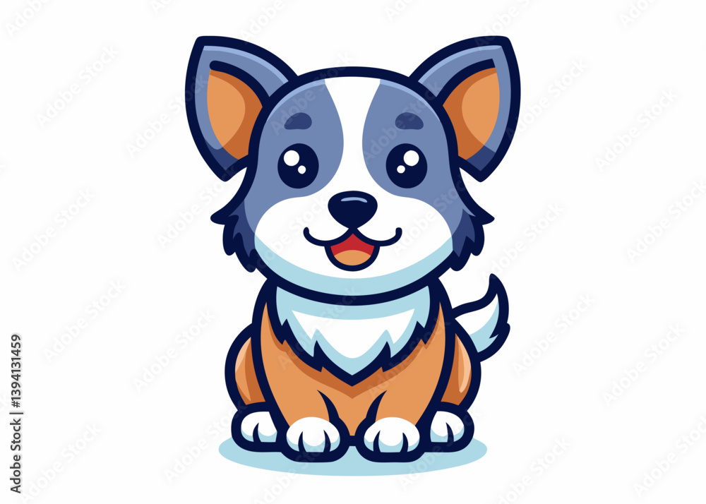 Cartoon drawing of puppy. Cartoon Puppy Vector Decorative Art and Pet Store Logo Poster Cartoon drawing of puppy. Cartoon Puppy Vector Decorative Art and Pet Store Logo Poster