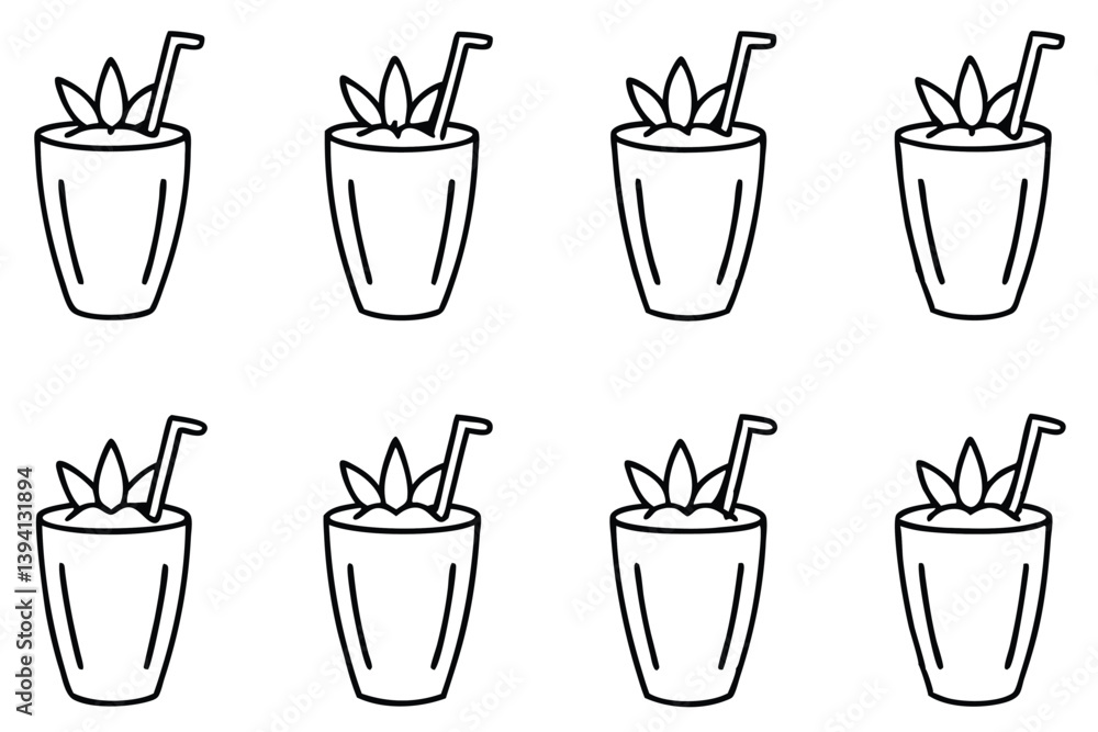 Obraz premium Planter-s Punch Line Art Unique Style for Artistic Display 