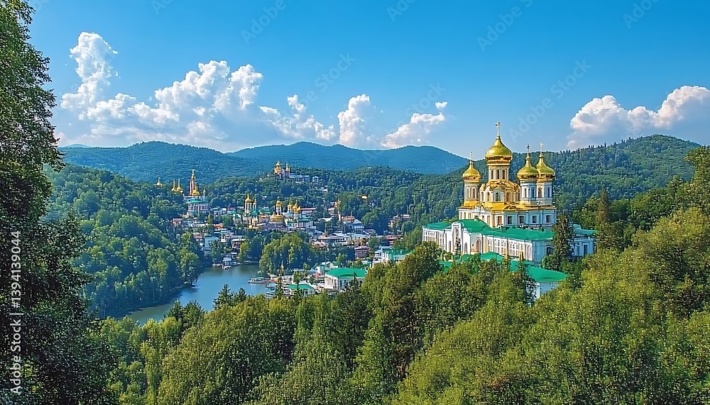 Mountain Monastery Lake View Mountain Monastery Lake View