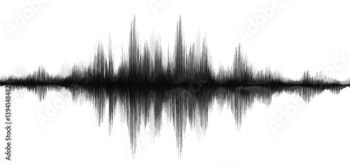 Earthquake Wave on White paper background Vector 