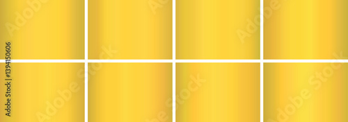 gold gradient,A set of metallic glossy gradients, The texture of a smooth metal surface. A collection of gold metallic gradients, shiny gold gradients , gradient pack ,Vector illustration,vector 10eps