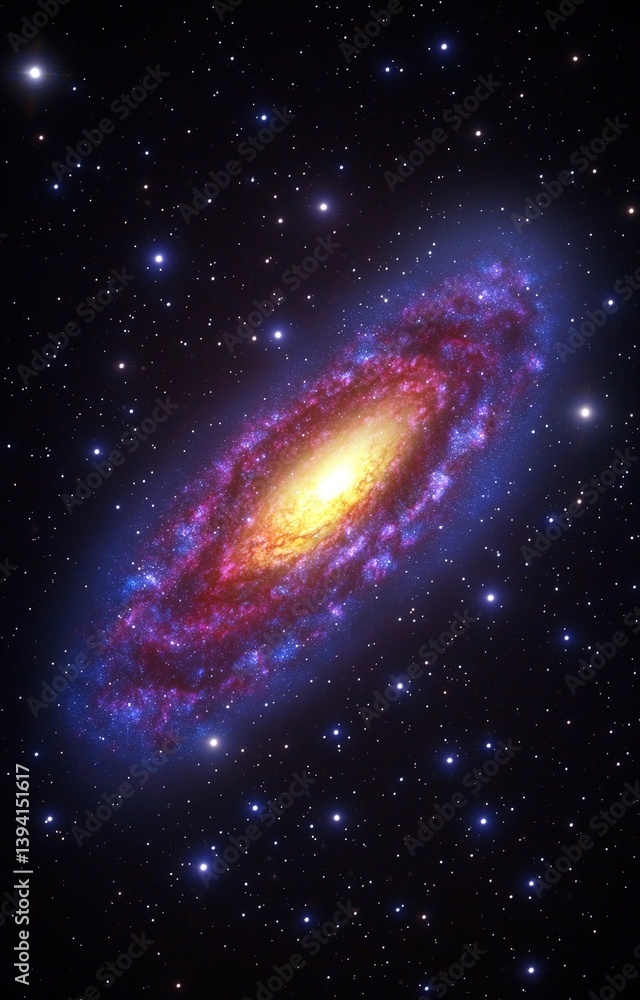 Naklejka premium space galaxy in space