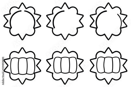 Punch Line Art Illustration Detailed Sketch for Modern Design  