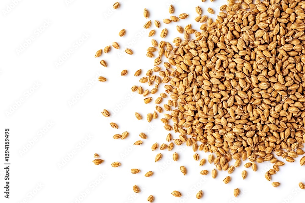Wheat grain isolated on white background Wheat grain isolated on white background