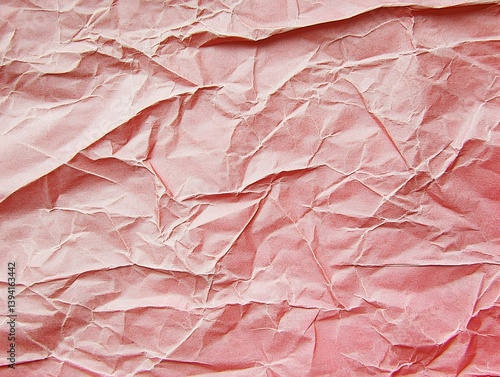 Wallpaper Mural Close-up of crumpled pink paper texture.  Great for backgrounds, design, and scrapbooking. Torontodigital.ca