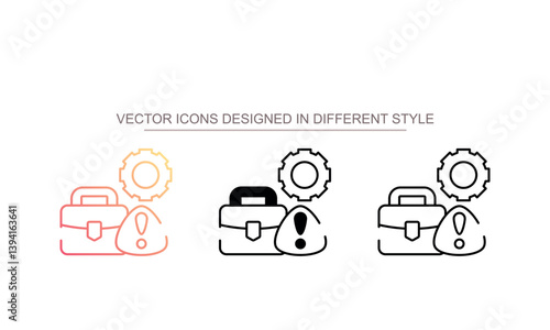 Risk Taker icon design with white background stock illustration