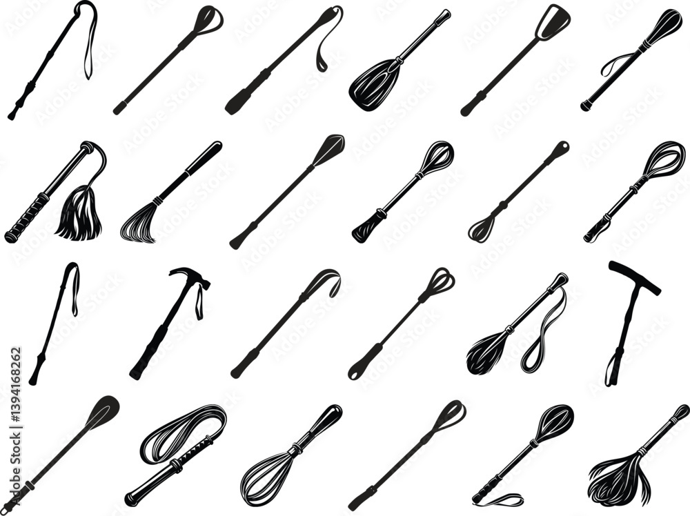 Naklejka premium Riding Crops Svg