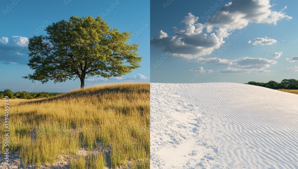 Obraz premium sand dunes and sky