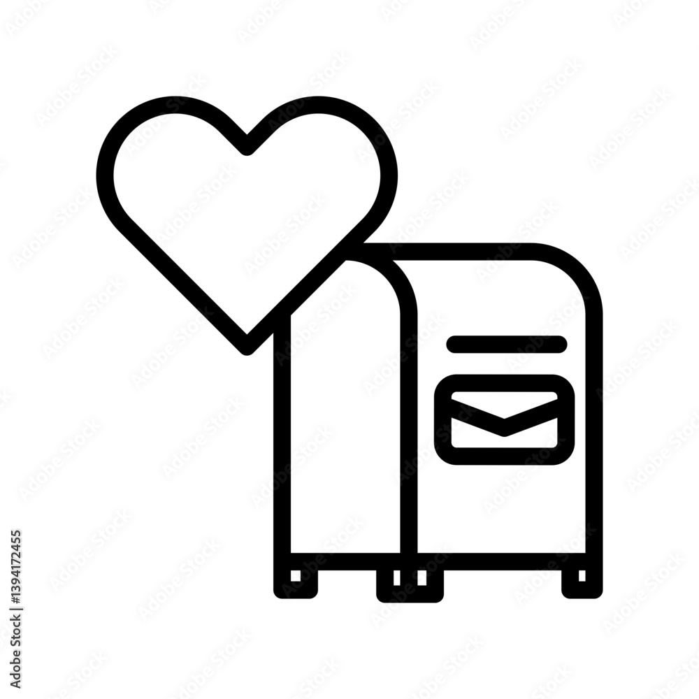 Mail box icon design template SVG Mail box icon design template SVG