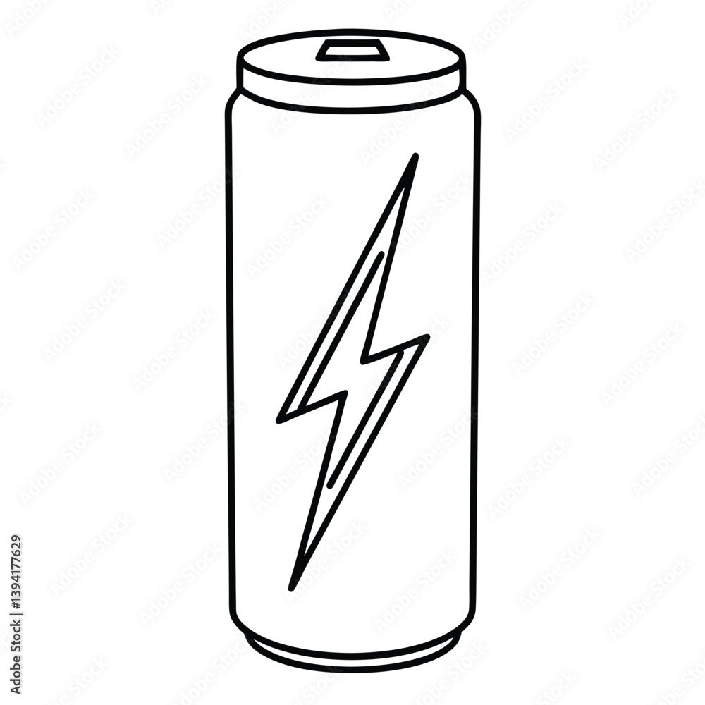 Vector illustration of an energy drink