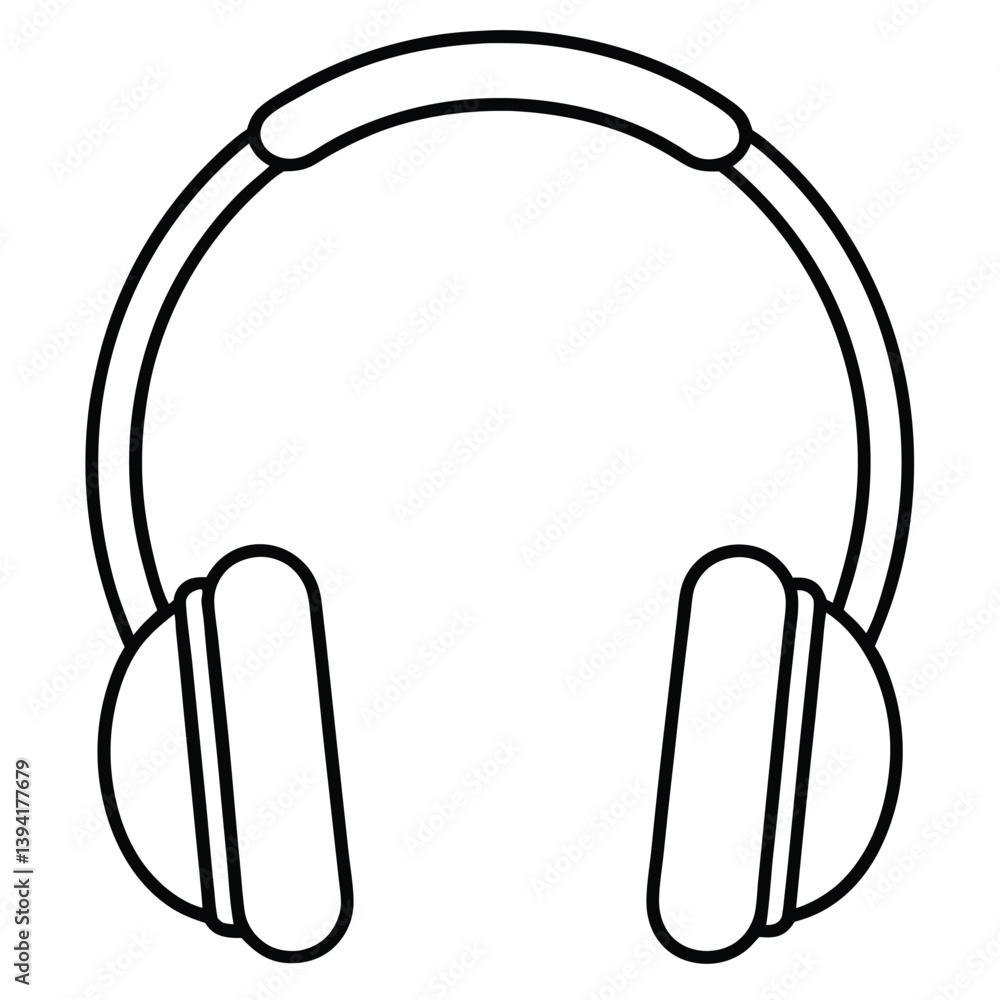 headphones isolated on white background