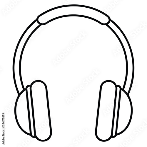 Obraz na płótnie headphones isolated on white background w salonie
