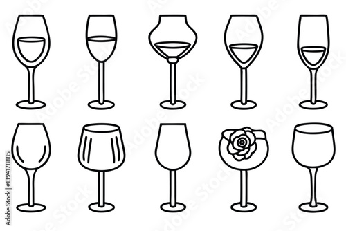 Ros Line Art Illustration Elegant Design for Art Projects  