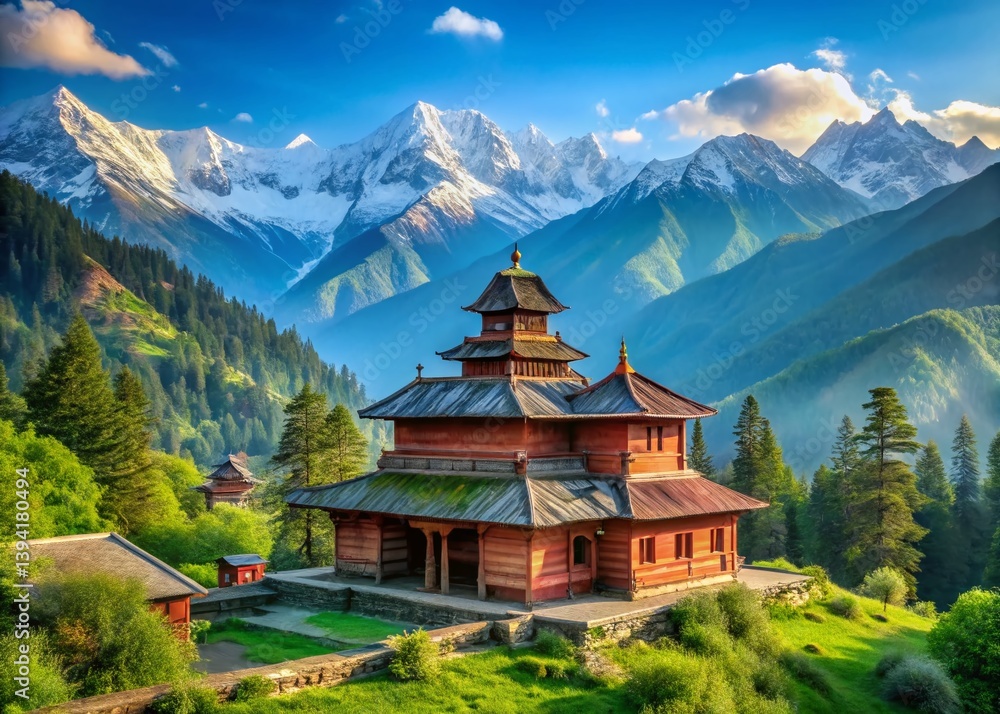 Majestic Tripura Sundari Temple in the Kullu Valley of Himachal Pradesh India A Scenic Himalayan Retreat