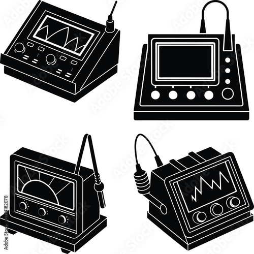 Impedance Analyzer silhouette vector