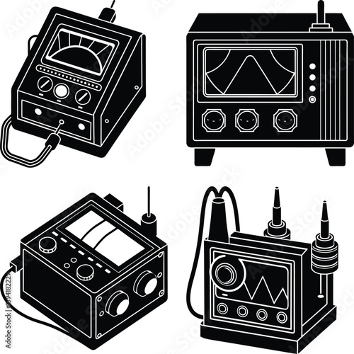 Impedance Analyzer silhouette vector
