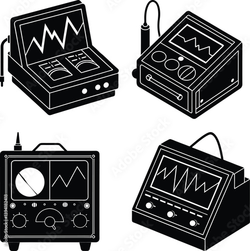 Impedance Analyzer silhouette vector