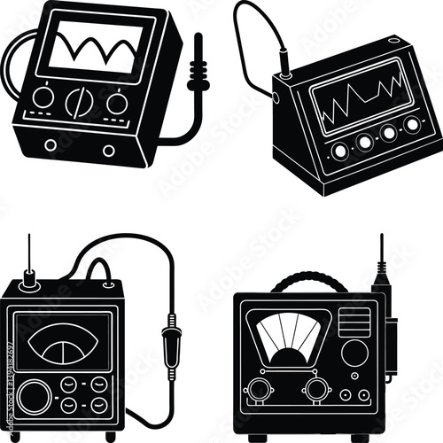 Impedance Analyzer silhouette vector