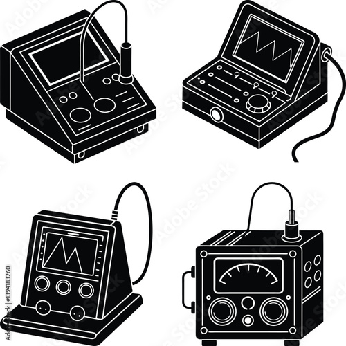 Impedance Analyzer silhouette vector