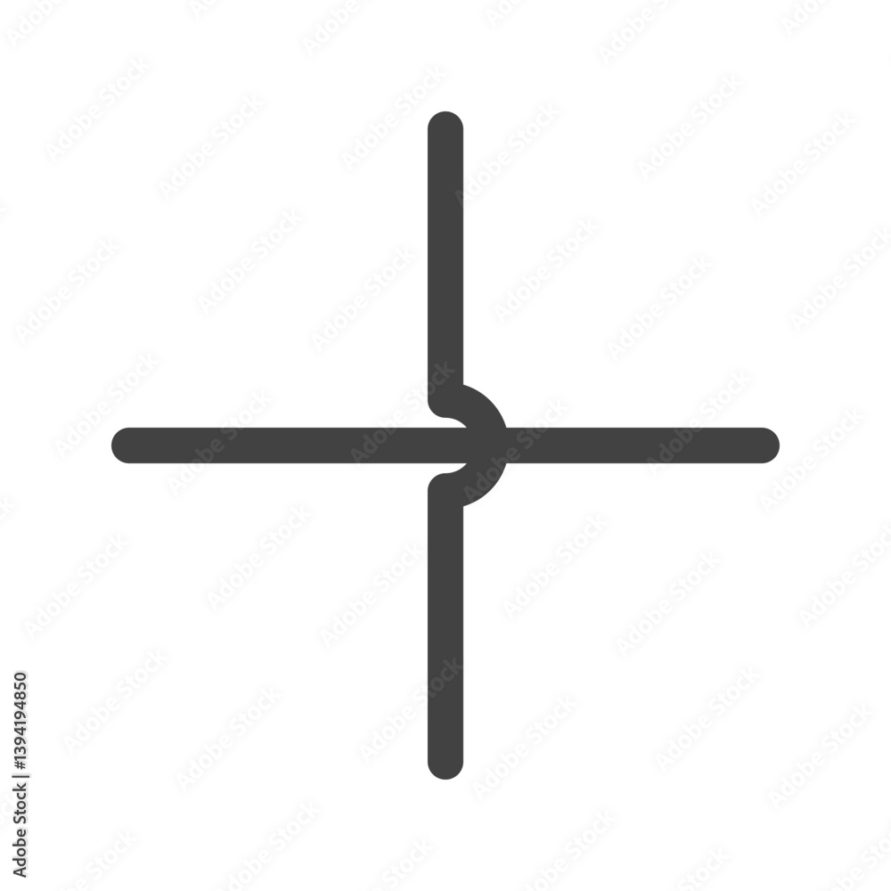 Wires Crossed Not Joined icon vector image. Suitable for mobile apps, web apps and print media. Wires Crossed Not Joined icon vector image. Suitable for mobile apps, web apps and print media.