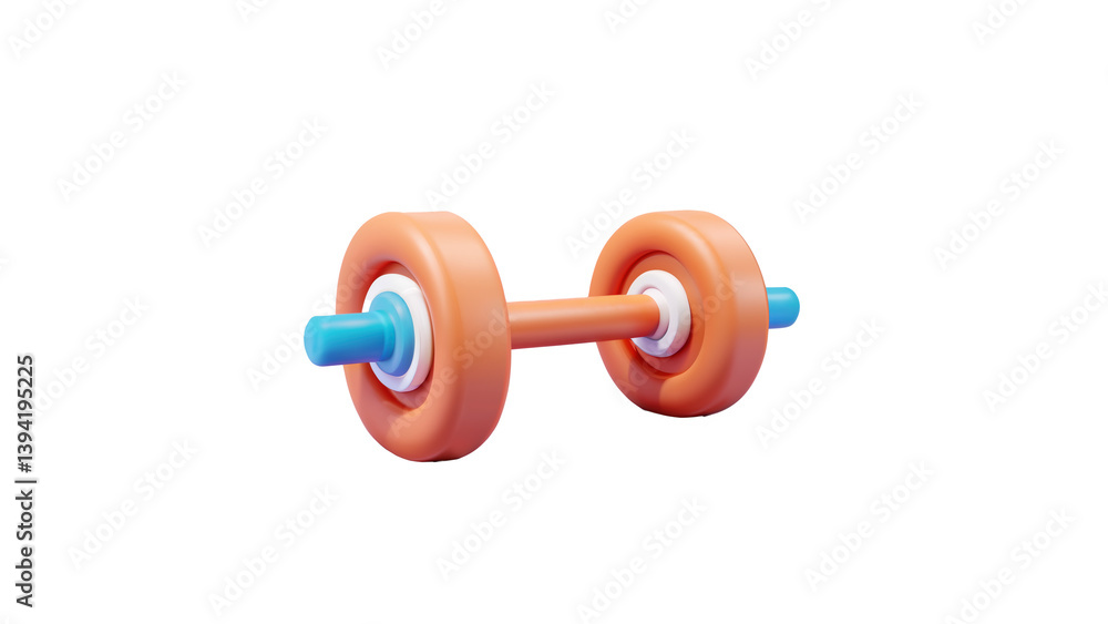 A strong dumbbell illustration, ideal for fitness, gym, or workout-related content. A strong dumbbell illustration, ideal for fitness, gym, or workout-related content.