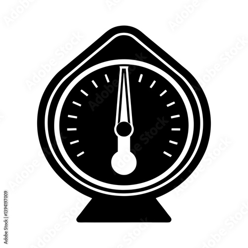 Hygrometer silhouette vector