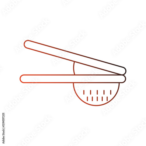 squeezer gradient outline icon with white background vector stock illustration