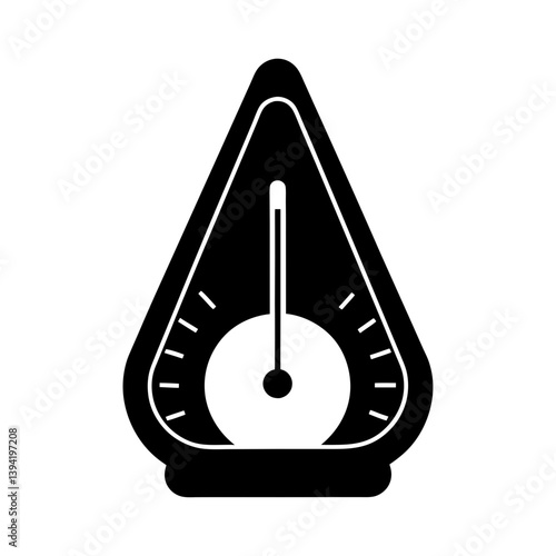 Hygrometer silhouette vector