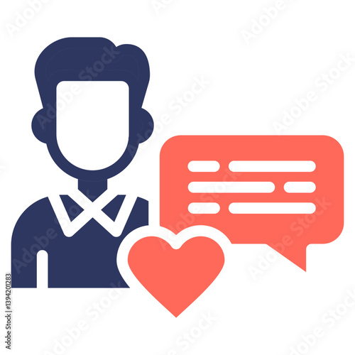 Customer Feedback glyph color icon