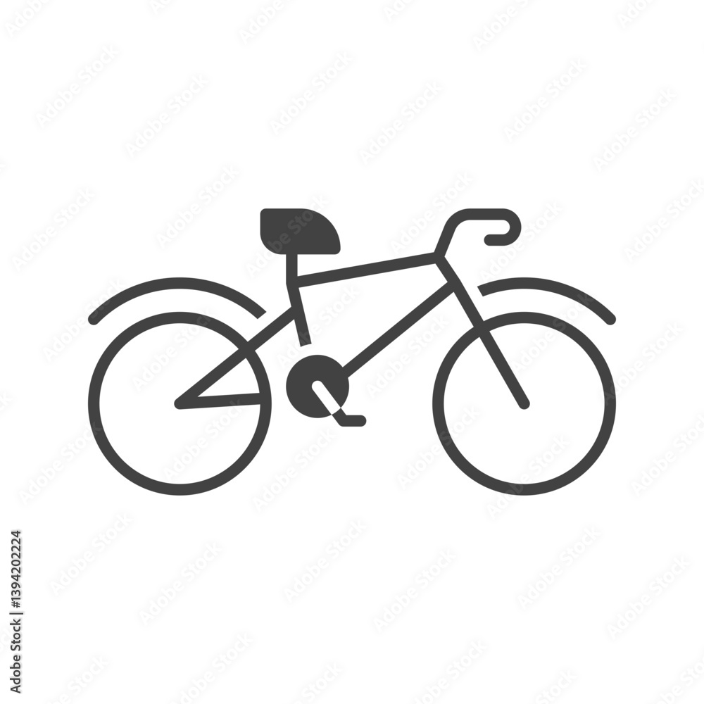Obraz premium Bicycle I icon vector image. Suitable for mobile apps, web apps and print media.