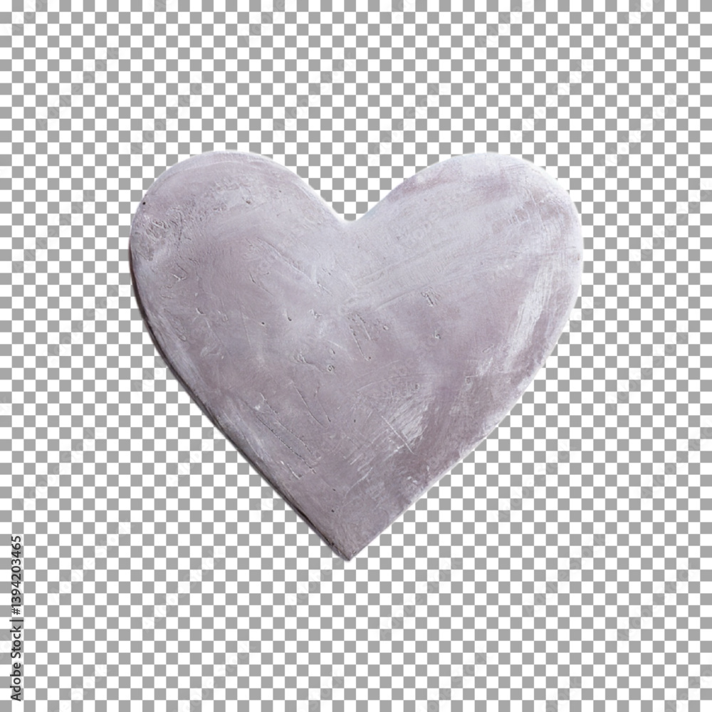 Fototapeta premium Beautiful rock Heart Wrapped in Threads for Decoration on transparent background, png, psd 
