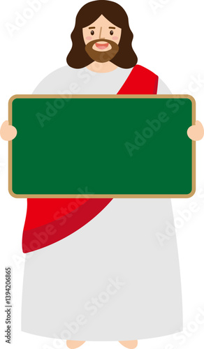 칠판을 들고 있는 예수님