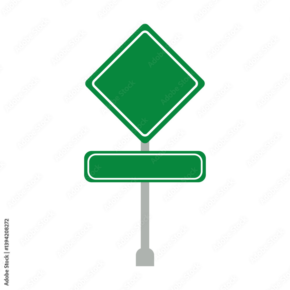 Green Road Sign Board Icon, Simple Icon Vector Design, best used for presentation, application, web and banner Green Road Sign Board Icon, Simple Icon Vector Design, best used for presentation, application, web and banner