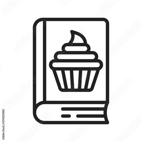 Dessert Recipes icon vector image. Suitable for mobile apps, web apps and print media.