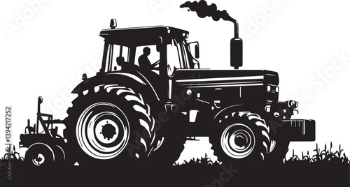 tractor silhouette