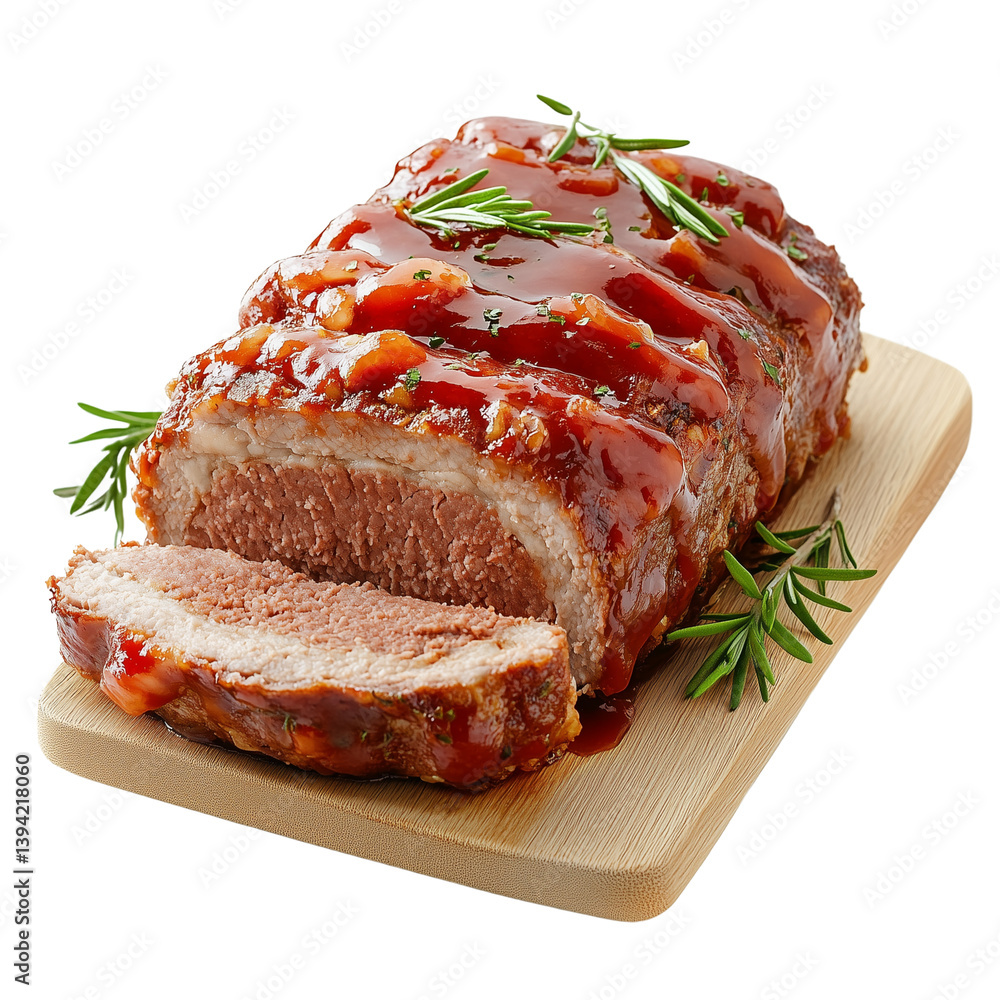 Meatloaf , cut out, isolated on transparent background Meatloaf , cut out, isolated on transparent background