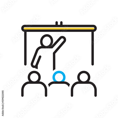 Multi color icon for teach