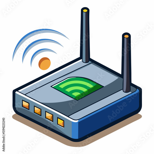 Wireless Access Point  Premium modern thin line  Icon Image, Stock Photo, and Vector 