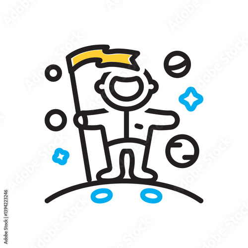 Multi color icon for accomplish