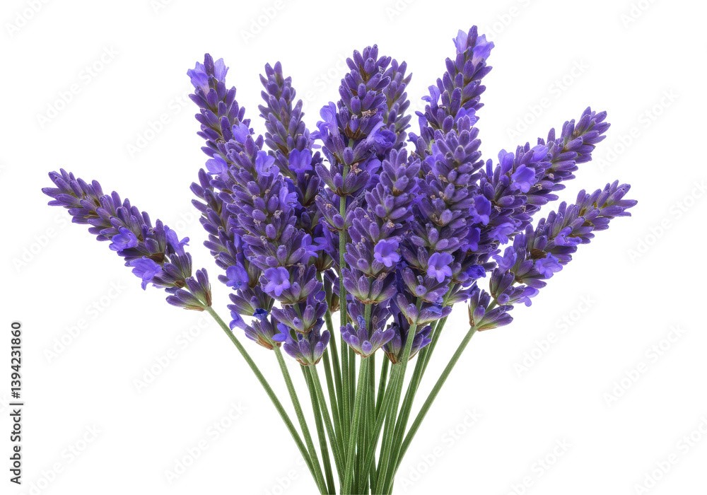 Vibrant lavender bouquet showcasing fresh blooms against a clean background Vibrant lavender bouquet showcasing fresh blooms against a clean background